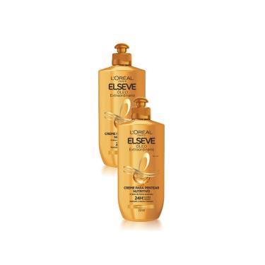 Imagem de Kit 2 Creme de Pentear Elseve Óleo Extraordinário Nutrição Intensa com 250ml