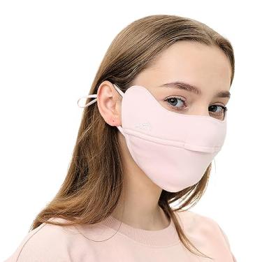 Imagem de Máscara de inverno nariz aberto respirável balaclava proteção ao ar livre máscara facial reutilizável quente para esqui, corrida WNN3T159 (rosa)