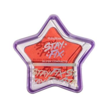 Imagem de Blush Compacto Ruby Rose Stay Fix Cor St50 Hbf5745