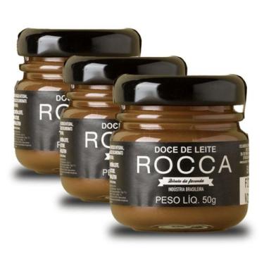 Imagem de Doce de Leite Rocca Tradicional Kit 3 Potes de 50g