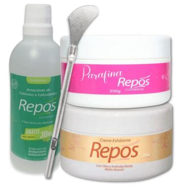 Imagem de Kit Repos Amaciante Esfoliante E Parafina Espátula 222