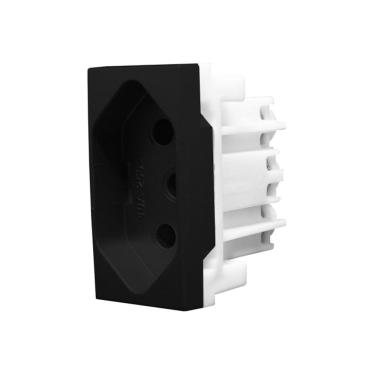 Imagem de Módulo Tomada 2p+t 10A Inova Pro Class Alumbra Preto Ébano