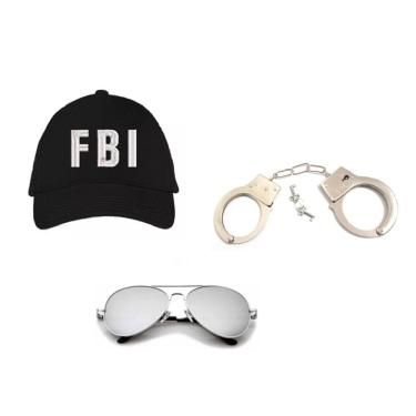 Imagem de Fantasia Policial Fbi C/ 3 Peças