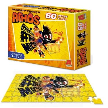 Imagem de Quebra-Cabeça 60 Peças - Athos Gamer Streamer- Algazarra