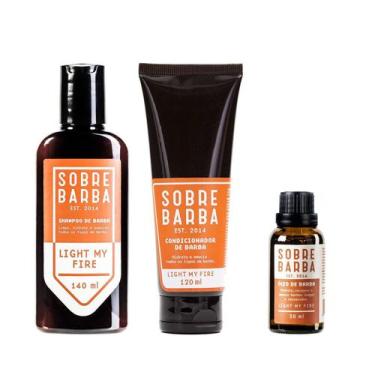 Imagem de Trio Sobrebarba - Shampoo, Condicionador e Óleo de Barba - Light my Fi