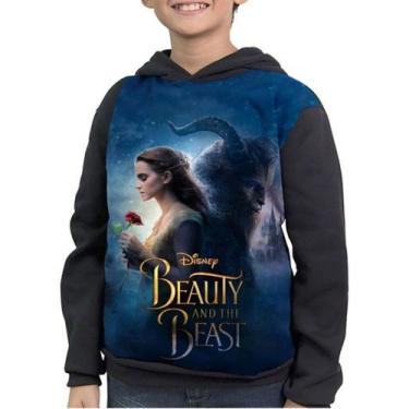 Imagem de Casaco Moletom Infantil Bela E A Fera Beauty And The Beast - smoke, Pr