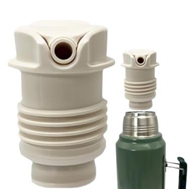 Imagem de DelCampoXT Tampa/tampa compatível com/substituição para Stanley Thermal Flask Termo Stopper Pico de Mate tampa de substituição - Serve para garrafas de boca larga isoladas clássicas (1,1 QT, 1,5 QT, 2