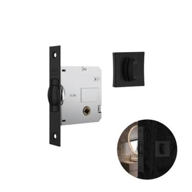 Imagem de Fechadura Pivotante Para Banheiro 1025 Black - Stam, 1025