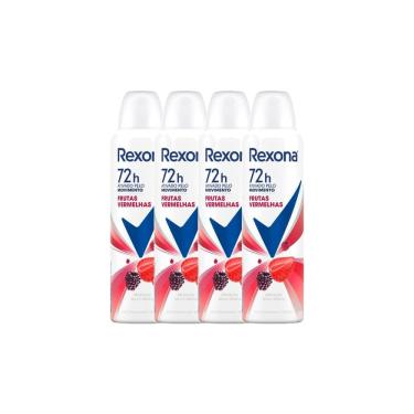 Imagem de Kit 4 Desodorante Antitranspirante Aerosol Rexona Frutas Vermelhas 72 horas 150ml