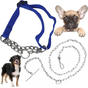 Imagem de Coleira Ajustavel Kit Passeio Semi Enforcadora Aço