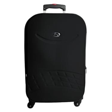 Imagem de Mala de viagem 23Kg Giratória 360° com Expansivo Forrada e Resistente (Preto)