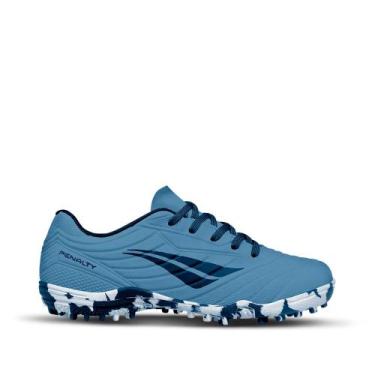 Imagem de Chuteira Infantil Penalty Society Matis Kids XXI Azul/Branco, Azul, Br