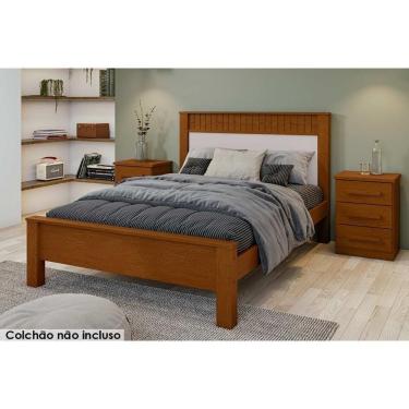 Imagem de Cama De Casal Athenas Frassino-off White - Lopas