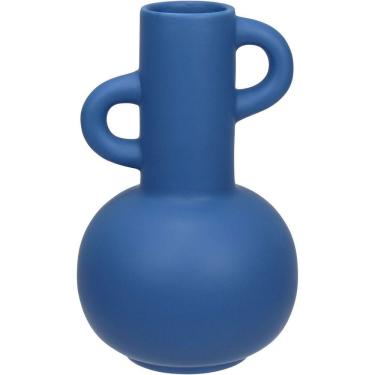 Imagem de Vaso Decorativo Enfeite Casa Home&co Cerâmica 20x12x12cm Azul