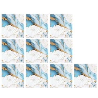 Imagem de Placa Adesiva Marmore 3D Kit 10 uni Autocolante Papel de Parede Obra R