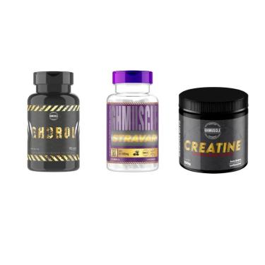 Imagem de COMBO HIPERTROFIA 1 Ghdrol 1 Stavar 1 Creatina Laboratório Ghmuscle-Unissex