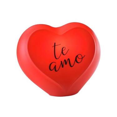 Imagem de Luminária 3D Coração Te Amo Vermelha Bivolt Presente Namorados - Desem
