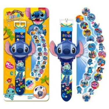 Imagem de Relógio Projetor de imagens Infantil Inspirado Stich