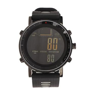 Imagem de Cryfokt Relógio Digital para Esportes Ao Ar Livre para Caminhadas Com Mudança de Pressão de Ar, Rastreador de Pesca e Altímetro para Entusiastas da Pesca (Preto Cinza)