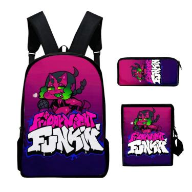 Imagem de Conjunto de mochilas Fridays Nights School, 3 peças para crianças Oxford