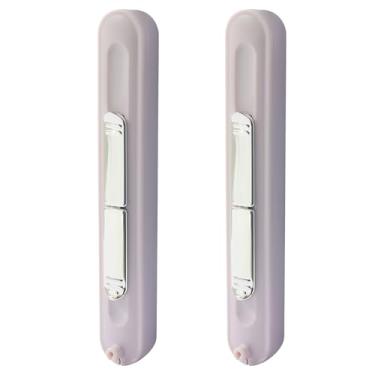 Imagem de BokWin Passadores de agulha automáticos 2 em 1 e estripador de costura para costura à mão, kit de costura com recurso de laço de máquina de costura rápida (pacote com 2 - roxo)