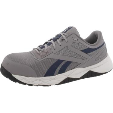 Imagem de Reebok Tênis masculino Rb3322 Nanoflex Tr Work Construction Bege Safety, Cinza, 7 Wide