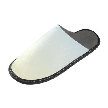 Imagem de Joisal Pantufas femininas felpudas, aconchegantes, fofas, elegantes, azuis, chiffon, gradiente, espuma de memória, sem cadarço, tamanho 4-5, Elegante gradiente de chiffon limão azul, 5.5-6 Wide