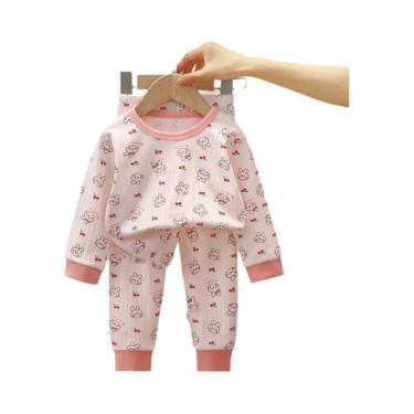 Imagem de Conjunto De Pijamas De Algodão Para Crianças Primavera Outono Roupas D
