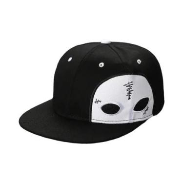 Imagem de Boné De Beisebol Masculino Ajustável Com Aba Reta, Bordado Hip-hop, Ch