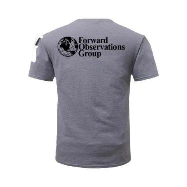 Imagem de Camiseta Unissex Estilo Militar Com Gola Redonda E Manga Curta Moda Re