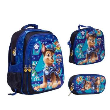 Imagem de Kit Mochila Infantil Patrulha Canina Costas Passeio Creche - TOYS 2U