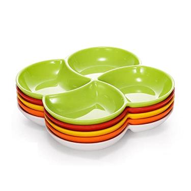 Imagem de Prato de jantar particionado multiuso, cantina familiar, restaurante, unidade de fábrica, aplicável (cor: G) (Z)