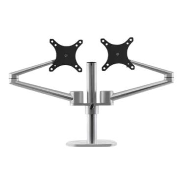 Imagem de BEGWVDJTP OL-2 43.2 cm-81.3 cm Suporte de mesa para monitor duplo rotação de 360 graus 2-8 kg braço ajustável suporte de mesa para computador (estilo-B)