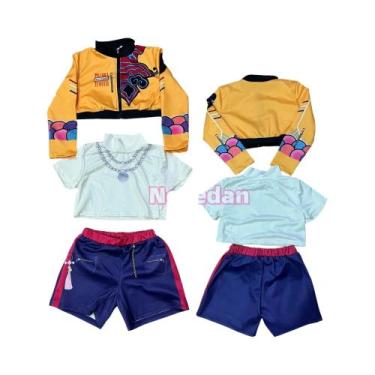 Imagem de Fantasia De Cosplay Para Meninas Kids Golden Huntrix KPDH KDPop Rumi M