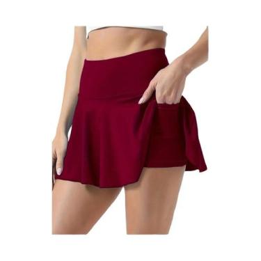 Imagem de Saia De Tênis Plissada De Cintura Alta Para Mulheres, Rápido Secagem, 
