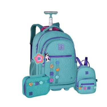 Imagem de Mochila De Rodas Lancheira Térmica Estojo Rebecca Bonbon - Clio Style