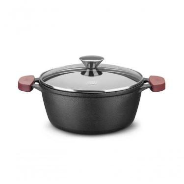 Imagem de Caçarola De Ferro Com Tampa De Vidro - Forno/fogão 28cm Mta 8375