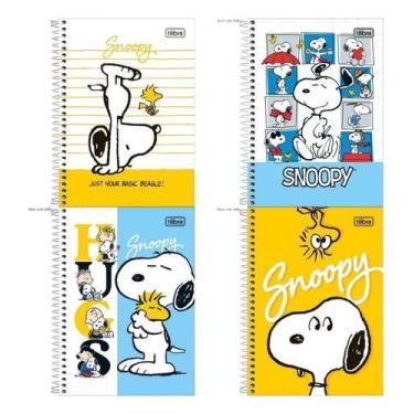 Imagem de Caderno Universitario Snoopy 1 Materia 80 Fls Tilibra Branco