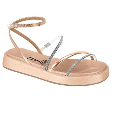 Imagem de Sandalia vizzano strass ref 6506.207.27860 feminino, Ouro, 38