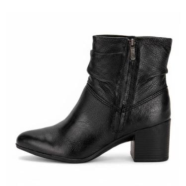 Imagem de Bota Bottero Drapeada Salto Bloco REF:346907, Preto, 38