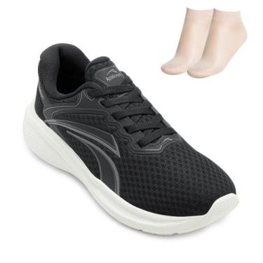 Imagem de Tênis Kolosh PC Esportivo e Meia KL26-E0429, Preto, Chumbo, 37