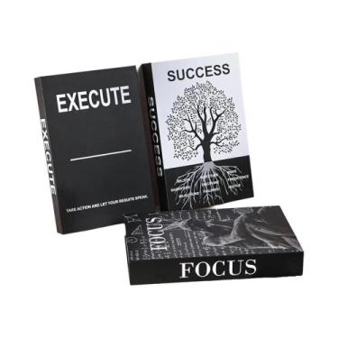 Imagem de Conjunto De Decoração Inspiradora Para Mesa Com 3 Livros Falsos Para D