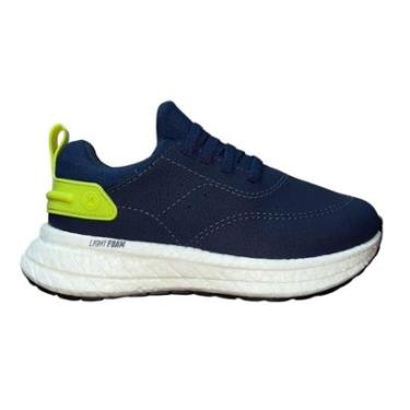 Imagem de Tênis Slip On Esportivo com Cadarço Estilizado Infantil Menino Molekinho 2866.101 Marinho-Masculino