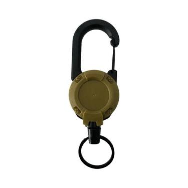 Imagem de Chaveiro Retrátil Antifurto Esportivo Com Corda Elástica E Fivela De F