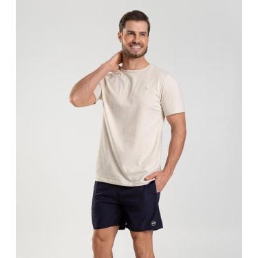 Imagem de Bermuda Masculina Lisa De Microfibra Long Bong Azul, M, Azul