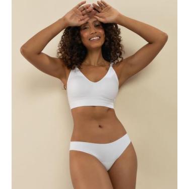 Imagem de Calcinha Fio Corte A Laser Basic Pro Branco, G, Branco
