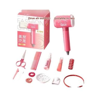Imagem de Brinquedos De Cabeleireiro Para Meninas, Secador De Cabelo Para Brinca