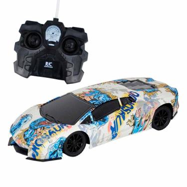 Imagem de Carrinho de Controle Remoto - Runfast 1 - Azul - DM Toys