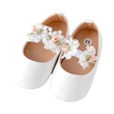 Imagem de Sapatos Mary Jane Para Bebê Menina, Solado Antiderrapante Em PU TPR, D