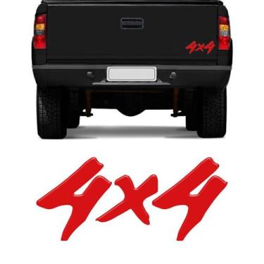 Imagem de Adesivo 4x4 Tampa Traseira S10, Silverado, Blazer Resinado - SPORTINOX